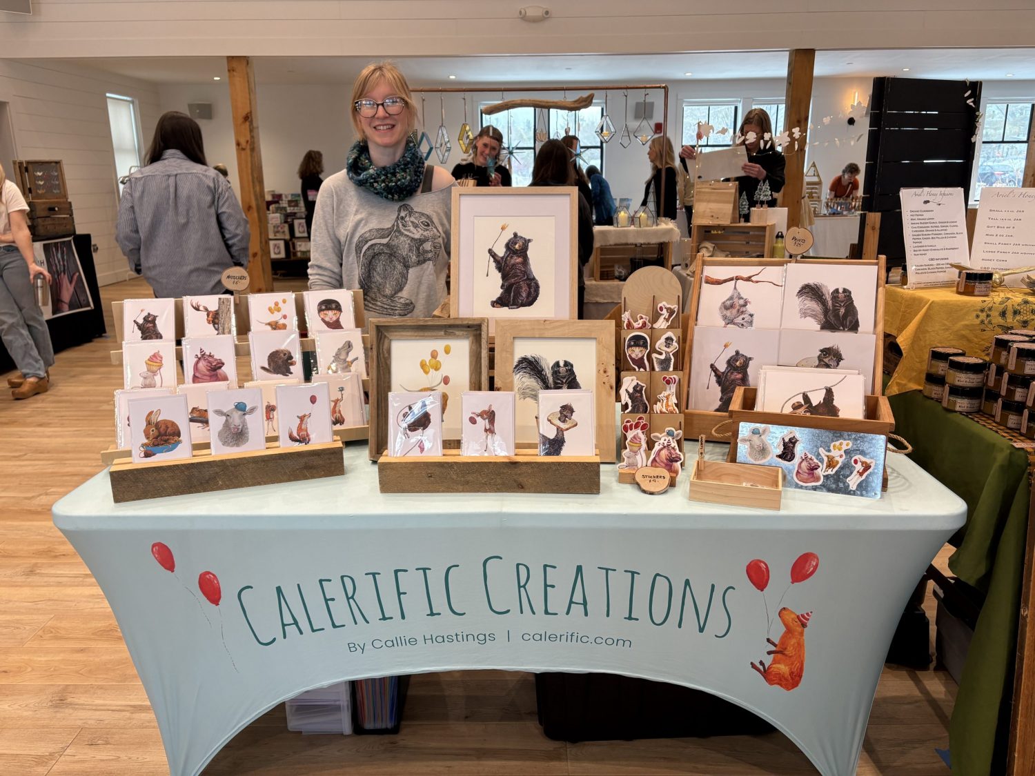 Calerific Creations at a craft event